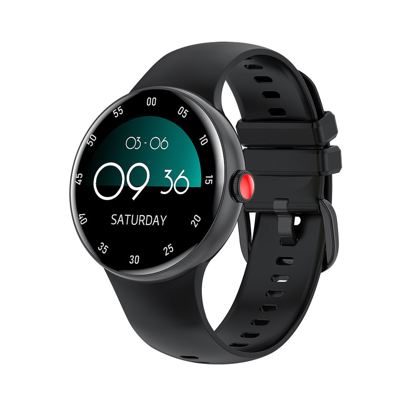 Aluminum Alloy Round Shape Smart Watch With Blood Pressure And Oxygen