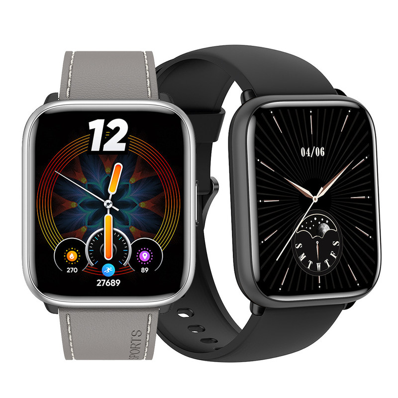 SDK Durable Square Shaped Smartwatch Aluminum Alloy App Control